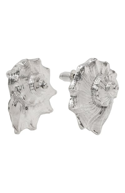 Серьги conch shell MS. MARBLE серебряного цвета по цене 17500 руб., арт. MM-ECS, фото 3 Серьги conch shell MS. MARBLE, арт. MM-ECS, фото 3