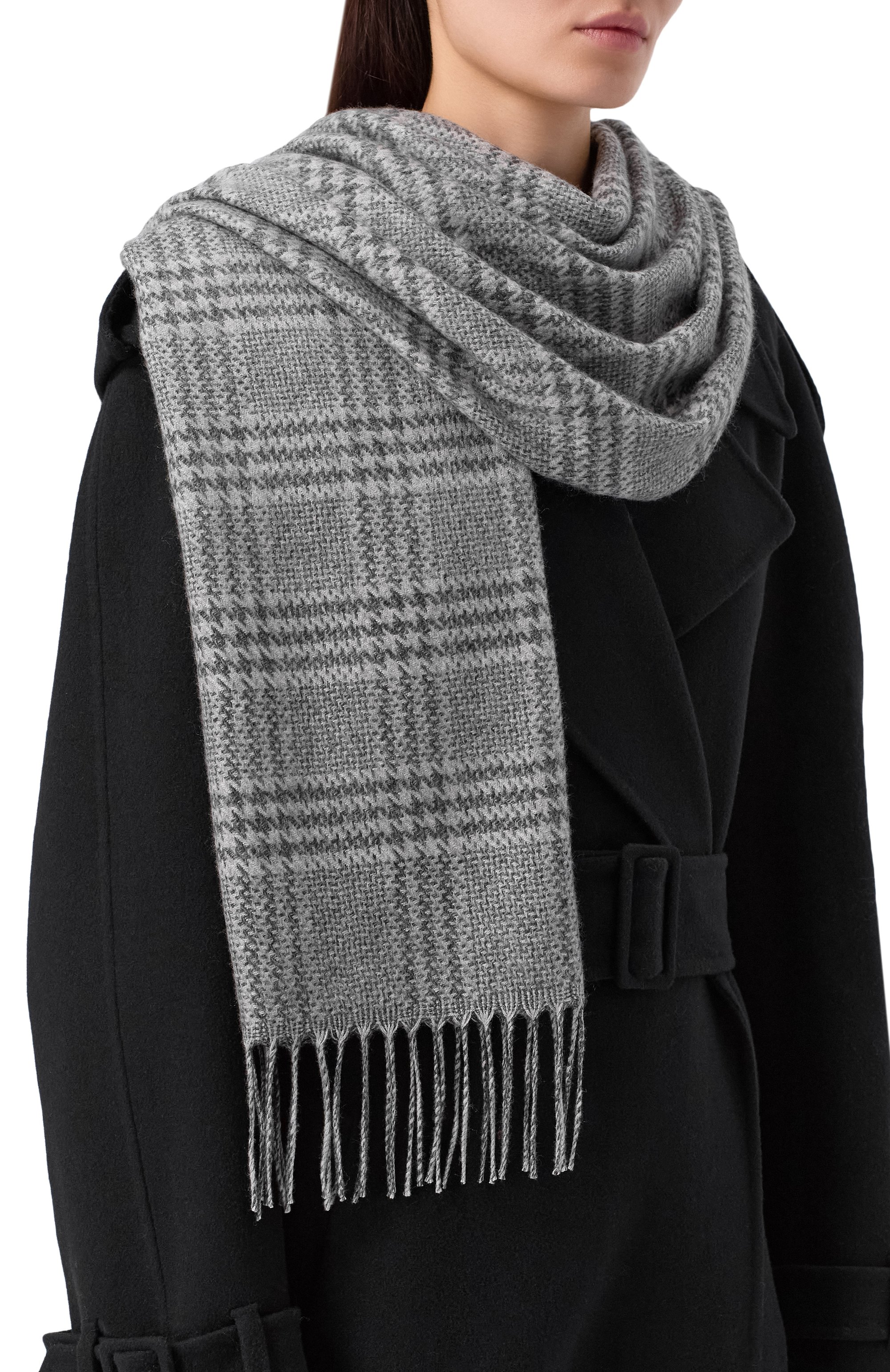 Шарф из шелка и кашемира KITON, арт. D54751K0511F04, фото 2