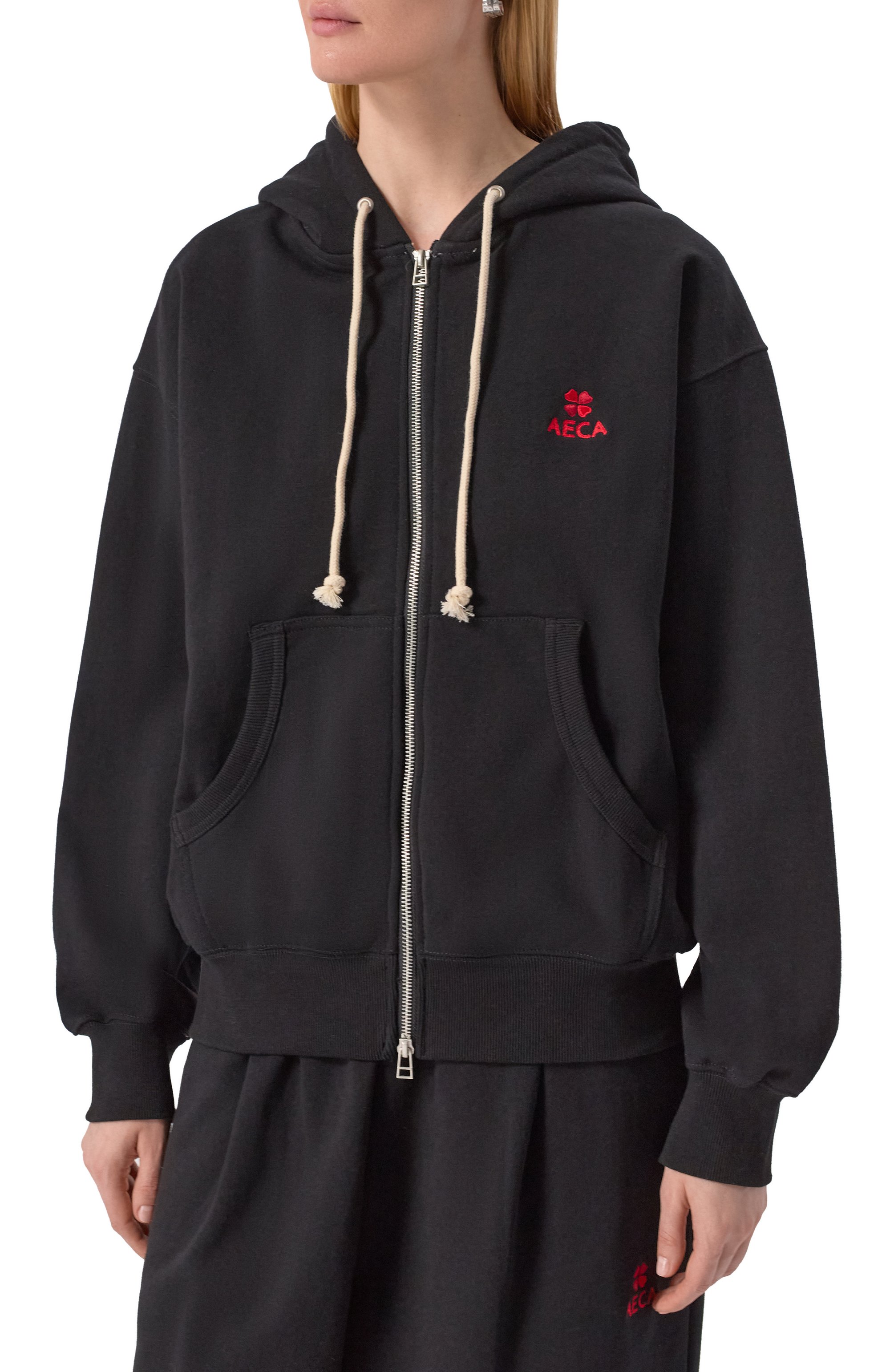 Хлопковая толстовка AECA WHITE, арт. AWCMFWBDTSZSO001C0.BLACK (M), фото 3