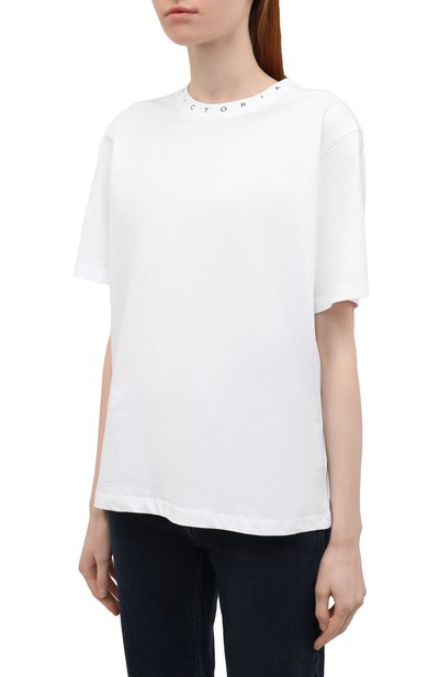 Хлопковая футболка VICTORIA BECKHAM, арт. 1122JTS003250A, фото 3