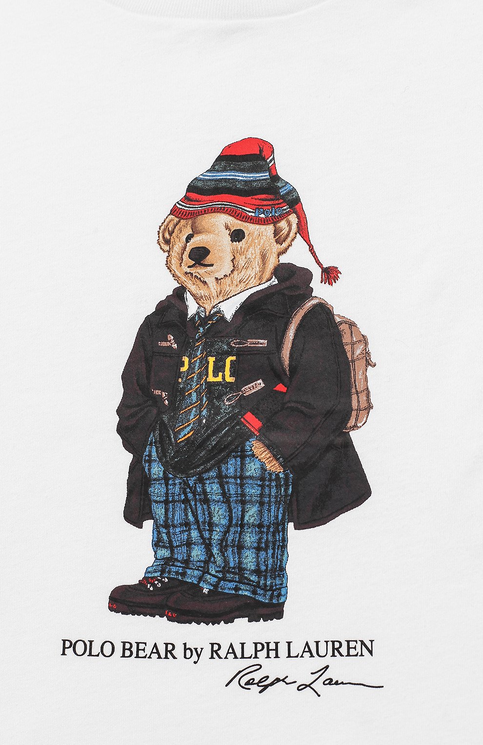 Хлопковая футболка с принтом POLO RALPH LAUREN, арт. 321714551, фото 3