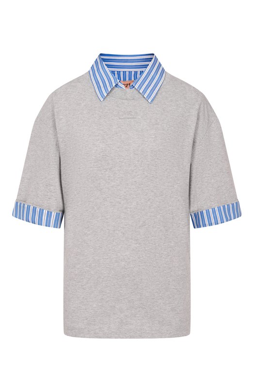 Хлопковая футболка N21 F061/4157 Серый F061/4157