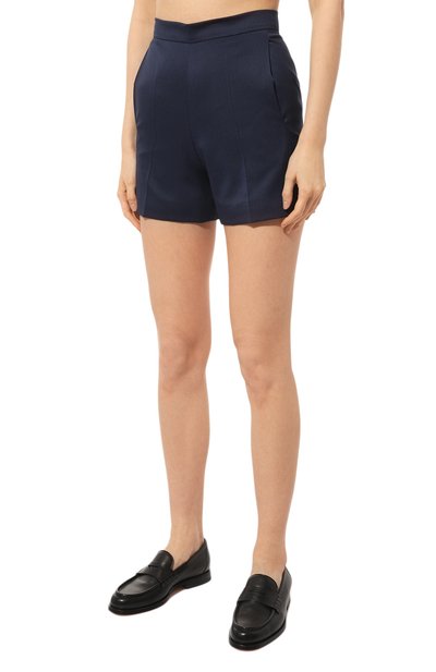 Шерстяные шорты OLOLOL темно-синего цвета по цене 29000 руб., арт. OLSR001/2804.403/S23, фото 3 Шерстяные шорты OLOLOL, арт. OLSR001/2804.403/S23, фото 3