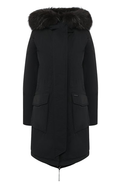 Женская парка с капюшоном на меховой подкладке WOOLRICH, арт. WWCPS2617/CF40