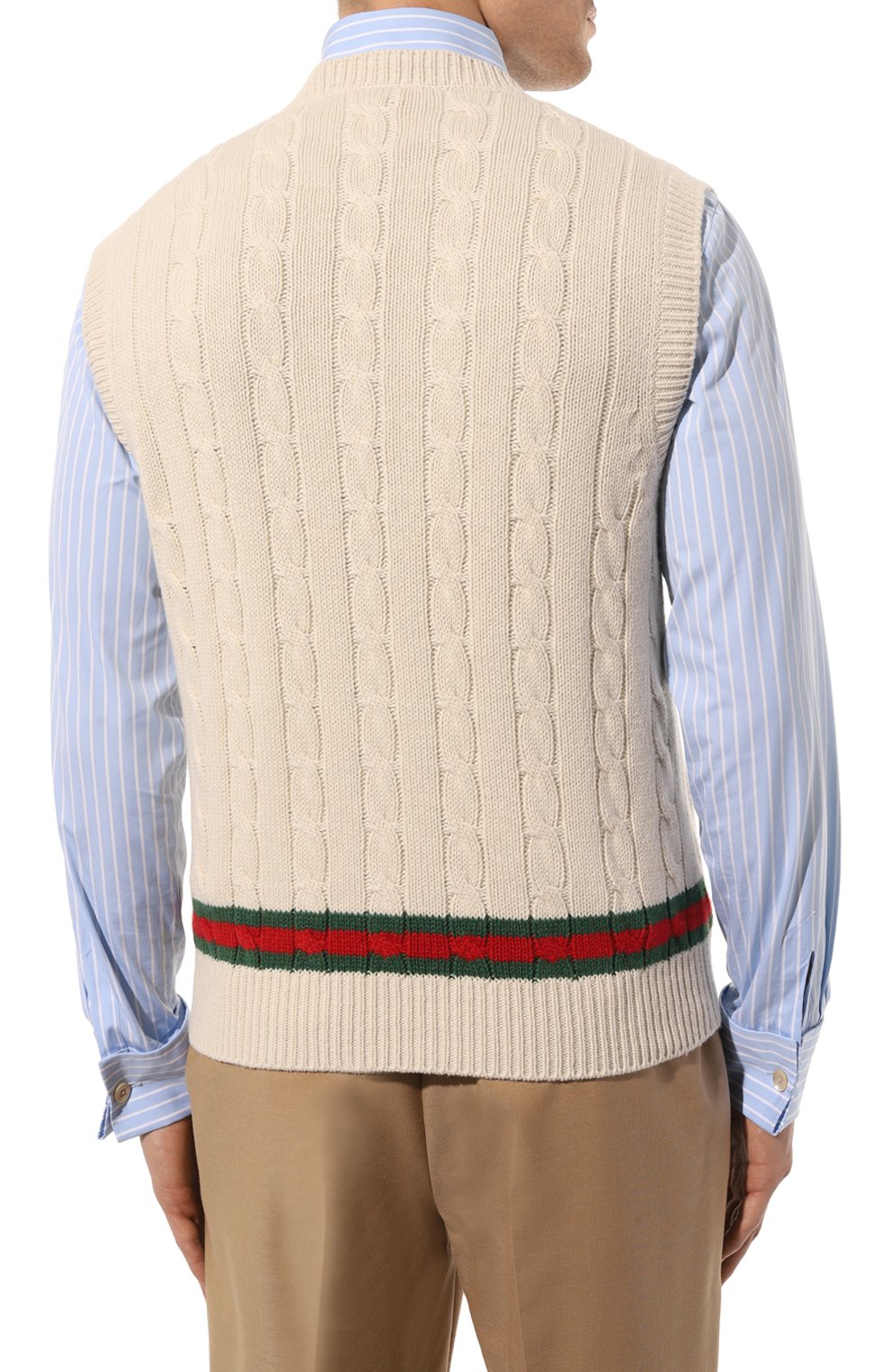 Жилет из кашемира и шерсти GUCCI, арт. 681081 XKB2N, фото 4