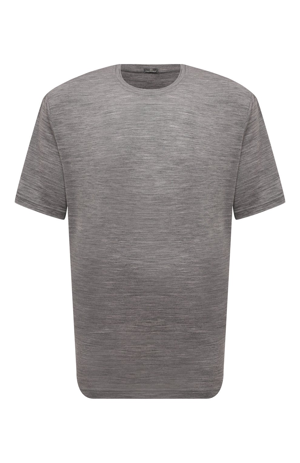 Шерстяная футболка CAPOBIANCO серого цвета по цене 29150 руб., арт. 17M660.JE00./60, фото 1 Шерстяная футболка CAPOBIANCO, арт. 17M660.JE00./60, фото 1