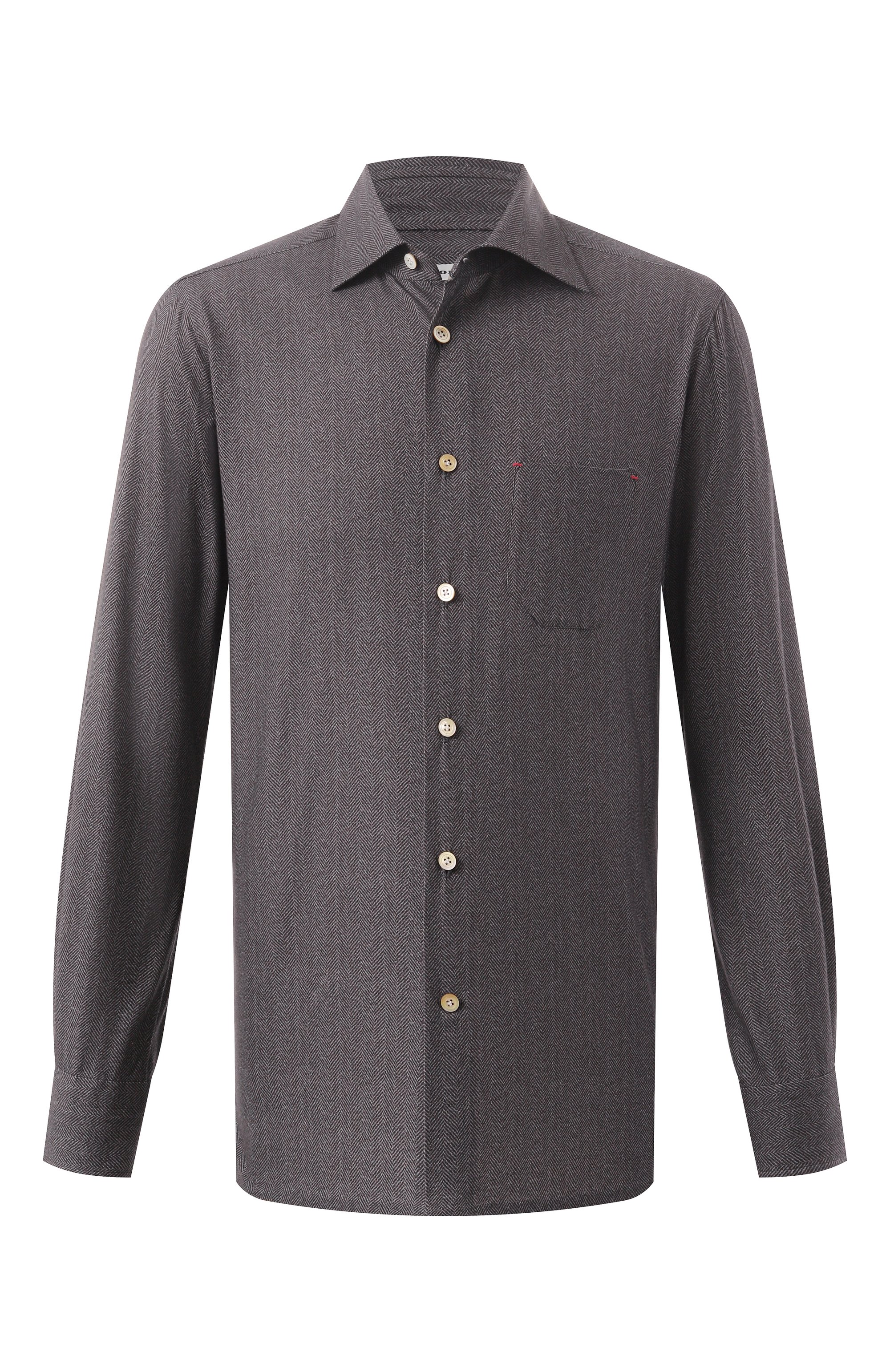 Хлопковая рубашка KITON, арт. UMCNERH0908607, фото 1