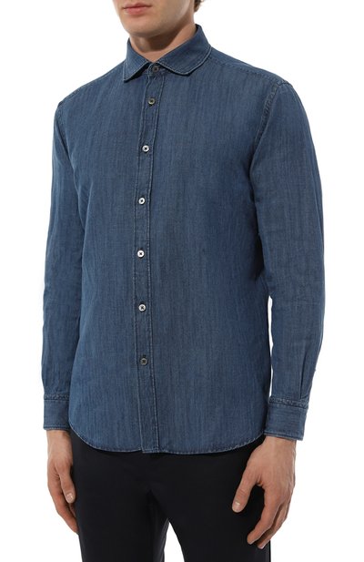 Джинсовая рубашка ZEGNA, арт. UDX12A7/SRF6, фото 3