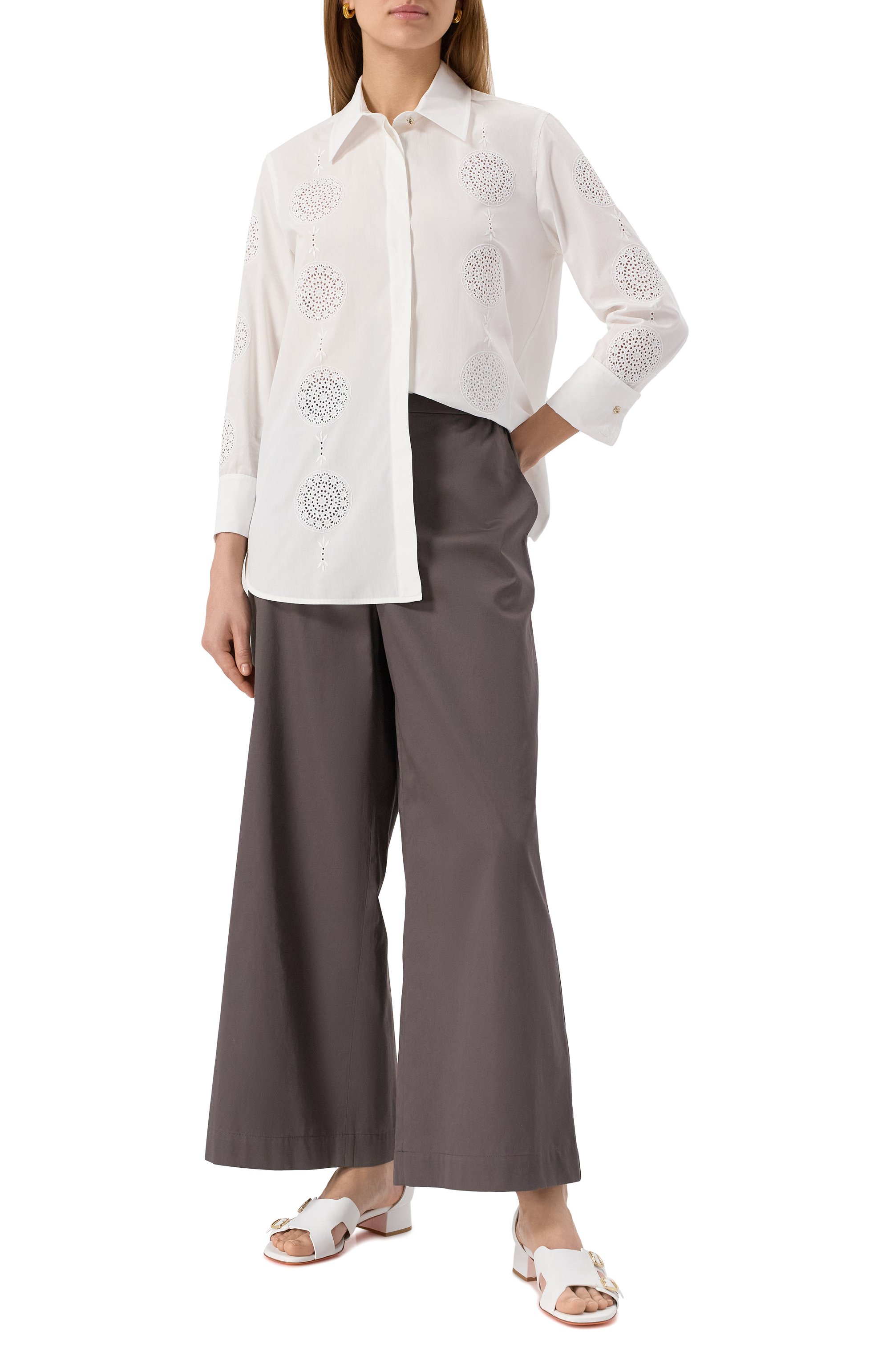 Хлопковая рубашка MAX MARA STUDIO, арт. SESIA, фото 2