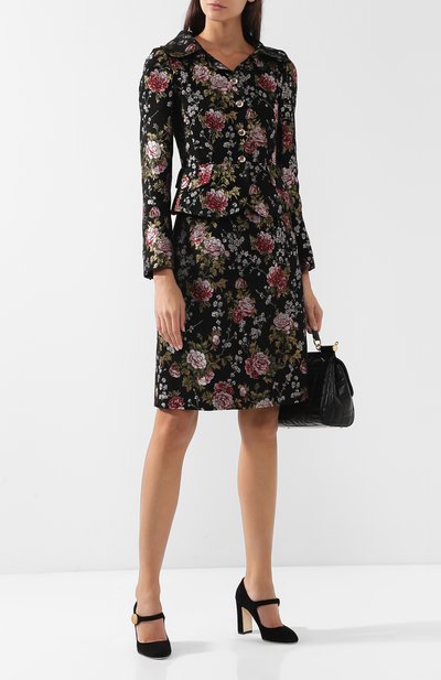 Приталенный жакет с вышитым принтом DOLCE & GABBANA, арт. F28JSZ/FJM9I, фото 2