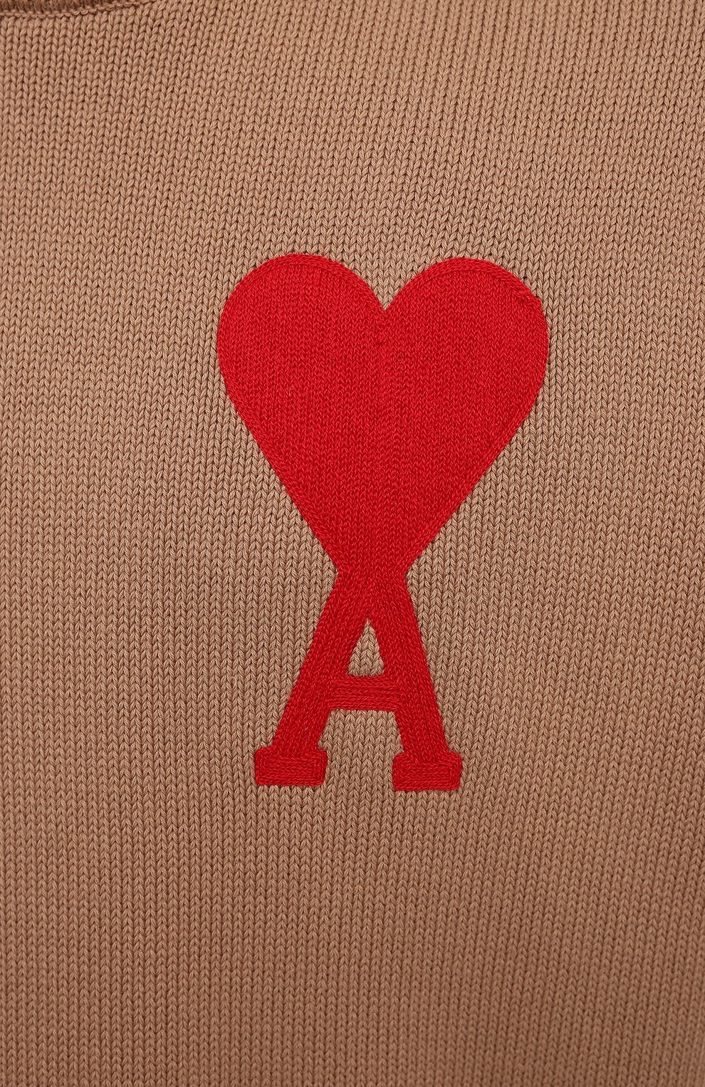 Свитер из хлопка и шерсти AMI, арт. E21HK009.016, фото 5