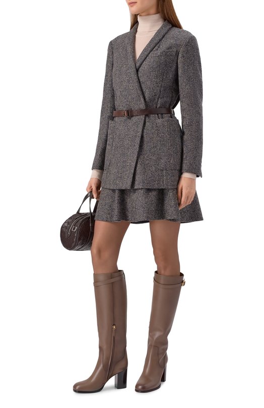 Кожаные сапоги Santoni WSNG71746HI3NDYL Коричневый  WSNG71746HI3NDYL Фото 3