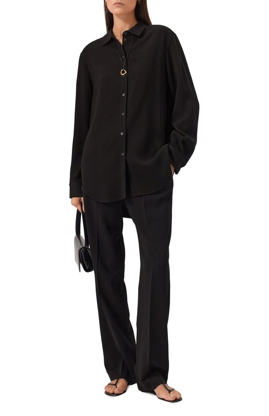 Блузка из вискозы ASCENO C0RE_T001F25 Чёрный  C0RE_T001F25 Фото 2