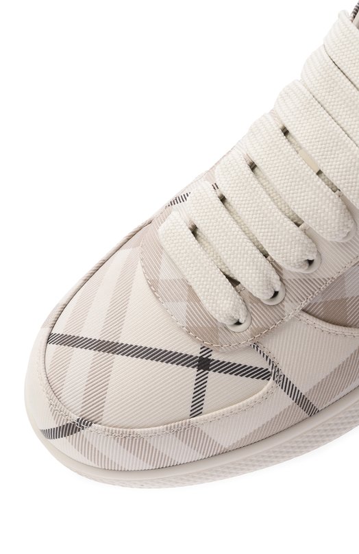 Текстильные кеды Terrace Burberry 8105902 Серый  8105902 Фото 7