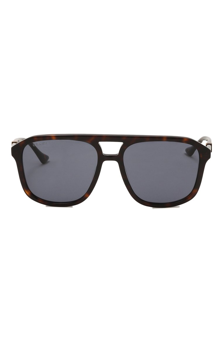 Женские солнцезащитные очки GUCCI коричневого цвета, арт. GG1494S 002 | Фото 4 (Региональные ограничения белый список (Axapta Mercury): Не проставлено; Нос: Не проставлено; Кросс-КТ: С/з-унисекс; Тип очков: С/з; Материал: Пластик; Очки форма: Авиаторы; Оптика Гендер: оптика-унисекс)