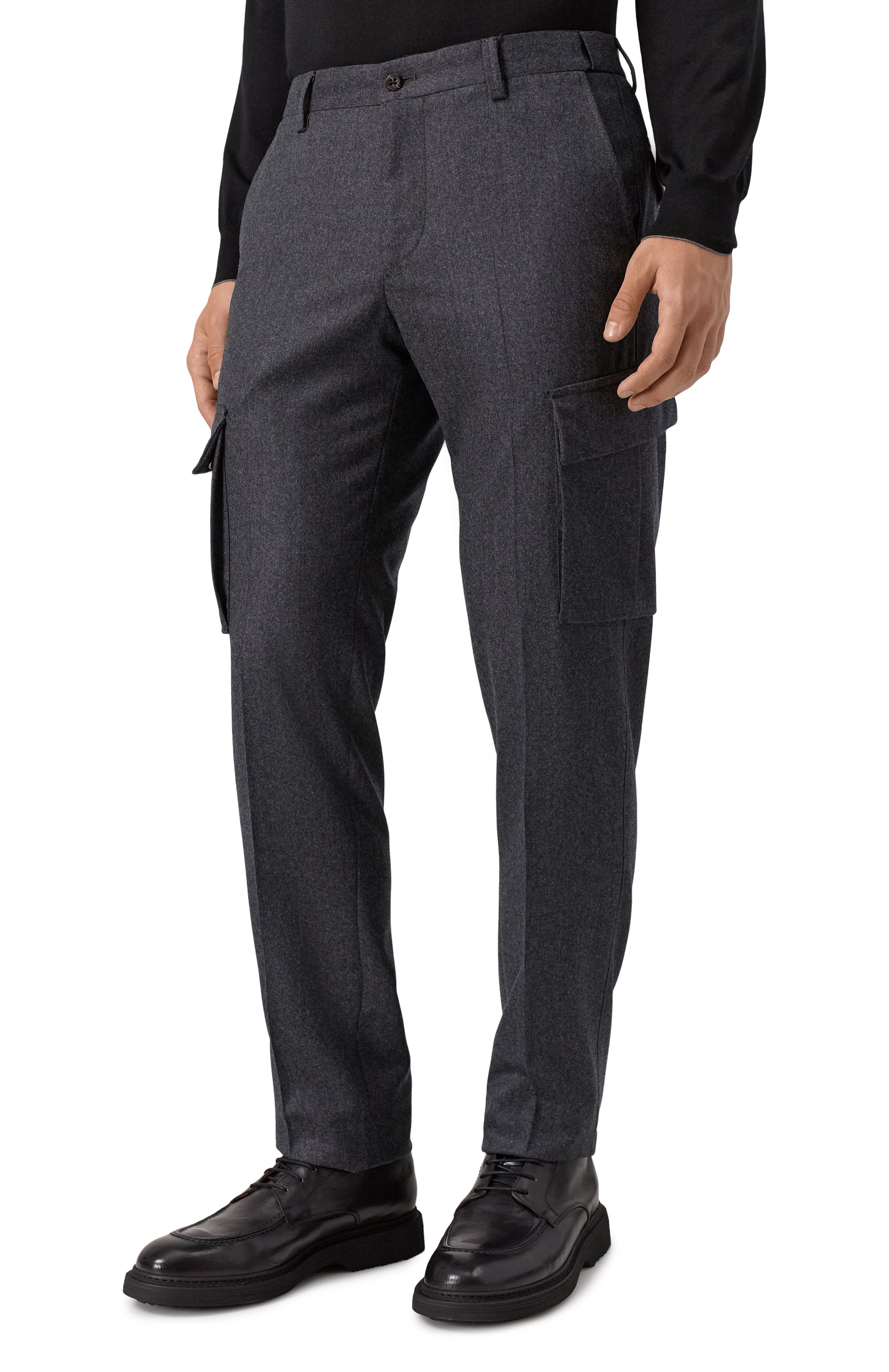 Шерстяные брюки-карго CORNELIANI, арт. 264L02-2618111, фото 3