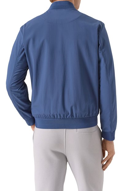 Бомбер BOSS синего цвета по цене 52300 руб., арт. 50538630, фото 4 Бомбер BOSS, арт. 50538630, фото 4