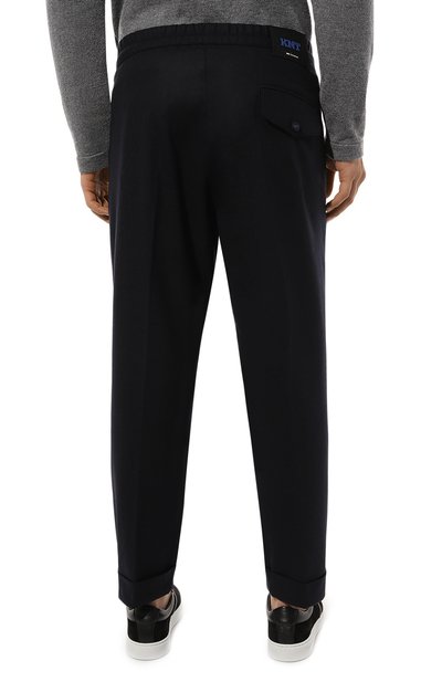 Шерстяные брюки KITON темно-синего цвета по цене 154500 руб., арт. UPKN023K0118E07, фото 4 Шерстяные брюки KITON, арт. UPKN023K0118E07, фото 4