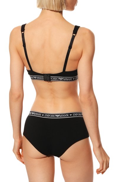 Трусы-шорты EMPORIO ARMANI черного цвета по цене 2710 руб., арт. 163225/2F227, фото 3 Трусы-шорты EMPORIO ARMANI, арт. 163225/2F227, фото 3