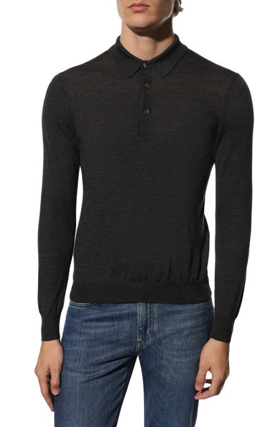 Поло из шерсти и шелка GRAN SASSO, арт. 57132/13190, фото 3