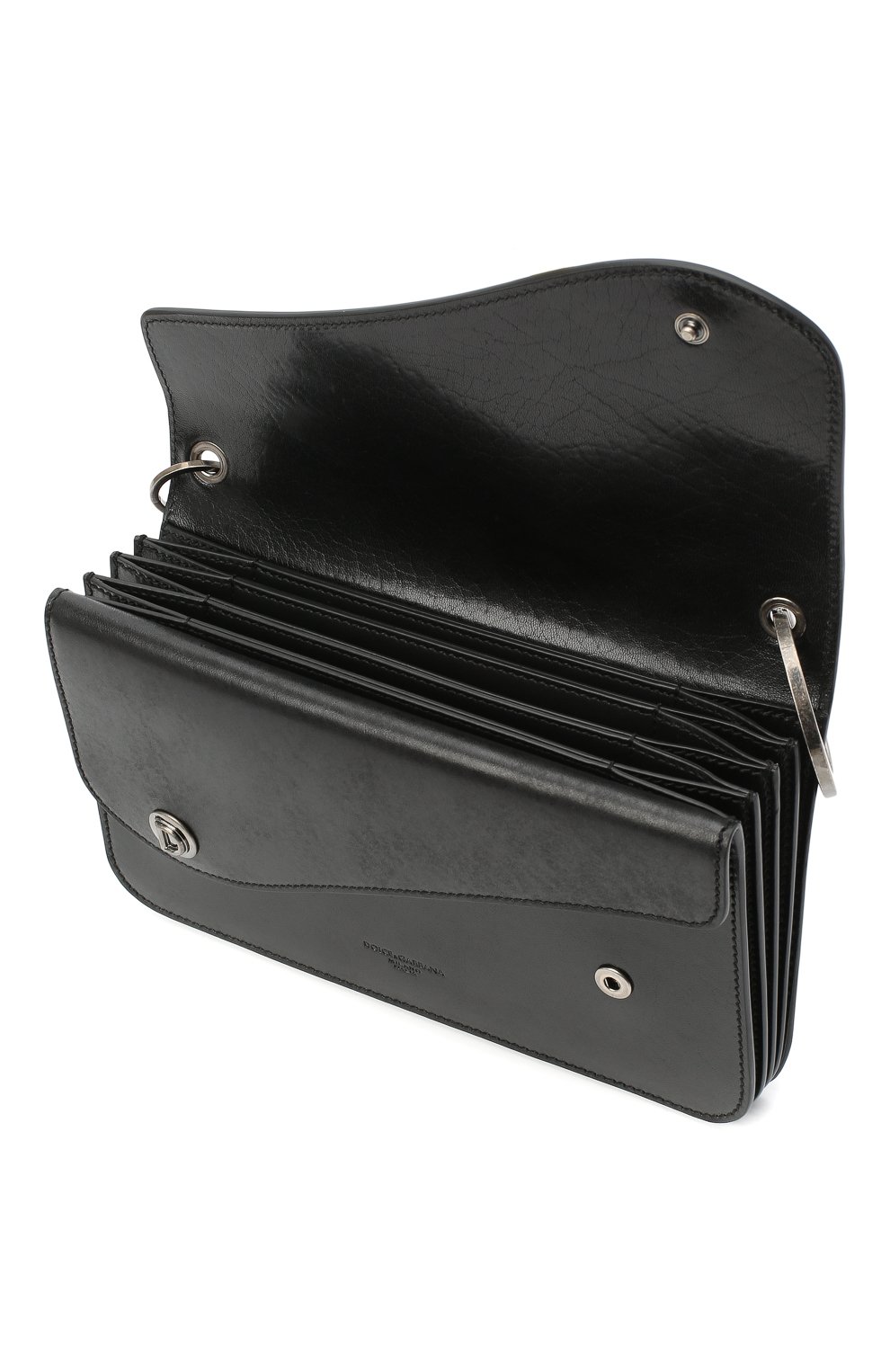 Кожаная сумка biker DOLCE & GABBANA черного цвета по цене 212000 руб., арт. BM6944/AW352, фото 4 Кожаная сумка biker DOLCE & GABBANA, арт. BM6944/AW352, фото 4