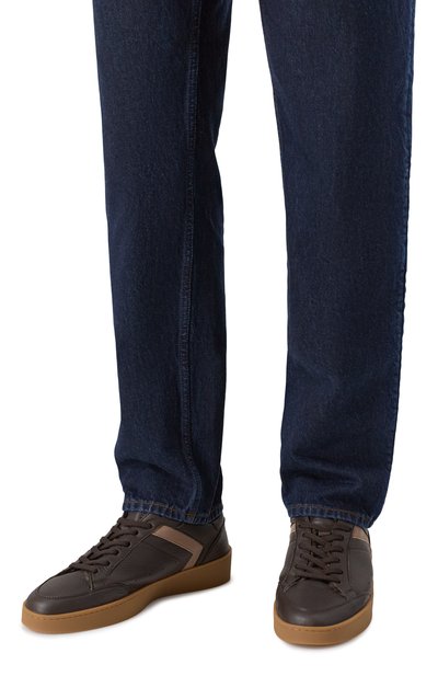 Кожаные кеды nuvola CANALI, арт. 493203/RC01199, фото 3