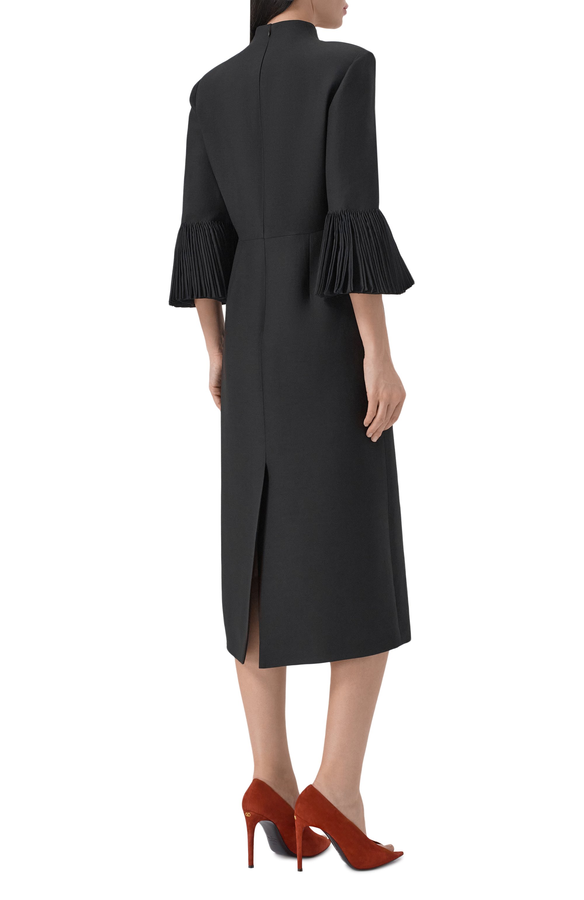 Платье из шерсти и шелка VALENTINO, арт. 8B0VAKD0/1CF, фото 3