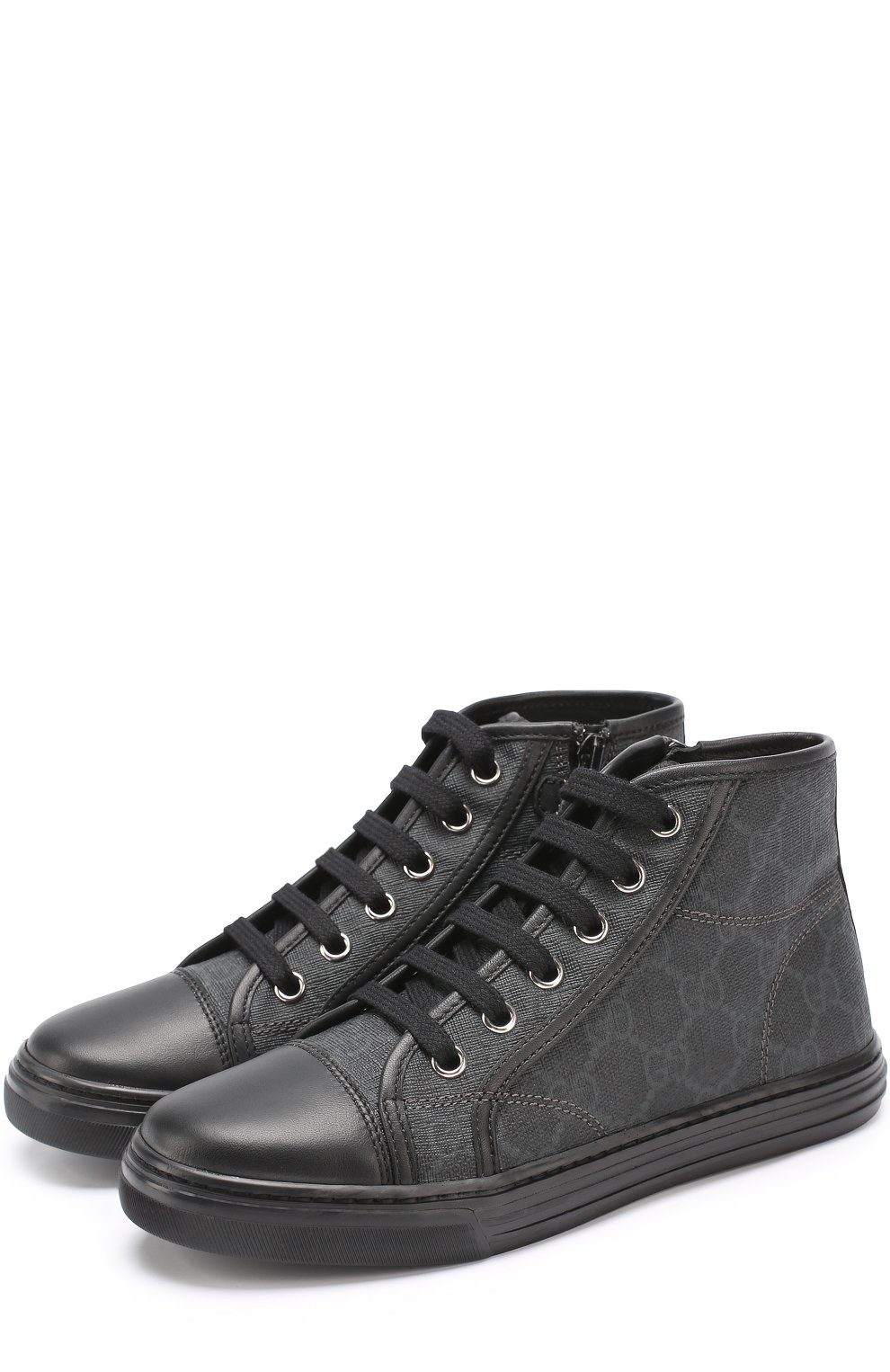 Высокие кеды с принтом GUCCI, арт. 313057/KLQ30, фото 1