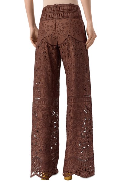 Хлопк�овые брюки ERMANNO SCERVINO, арт. D464P601FDRXT, фото 4