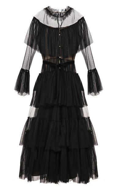 Платье DESIGNERS CAT черного цвета по цене 56350 руб., арт. 100000K01001481/10A-12A, фото 2 Платье DESIGNERS CAT, арт. 100000K01001481/10A-12A, фото 2