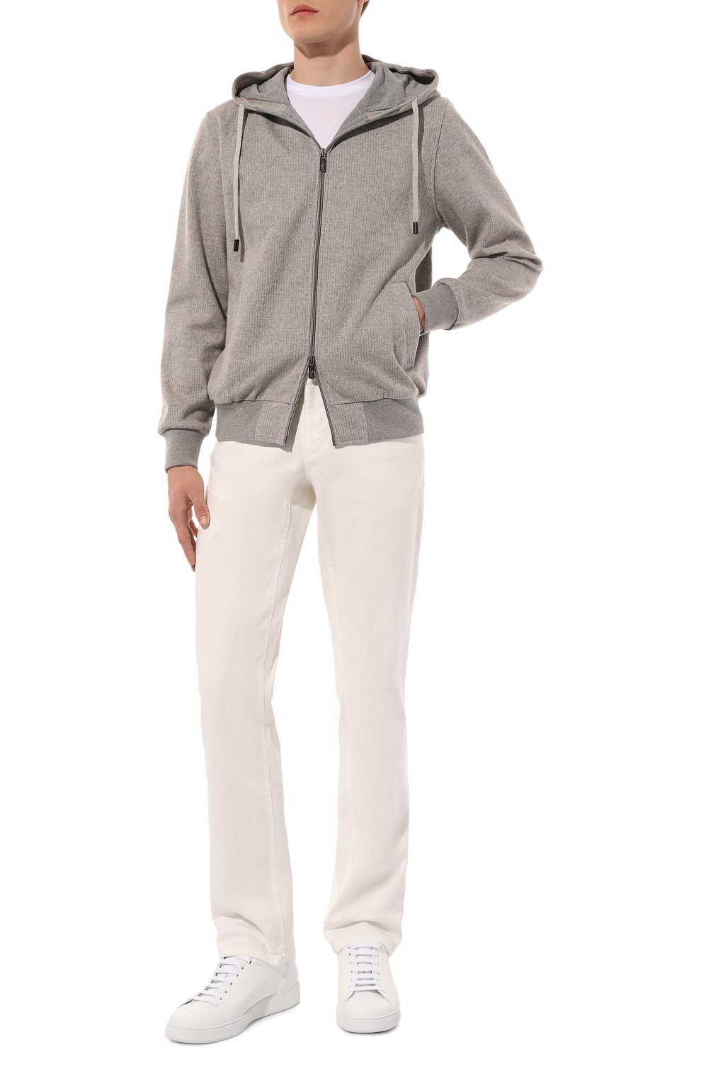 Толстовка из хлопка и шерсти CAPOBIANCO, арт. 17M405.GP00., фото 2