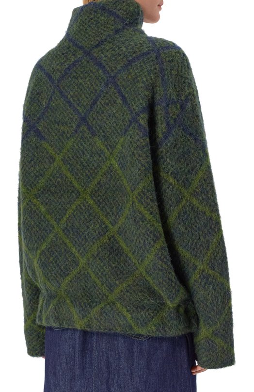 Шерстяной свитер Dries Van Noten 252-011227-2709 Зелёный  252-011227-2709 Фото 4