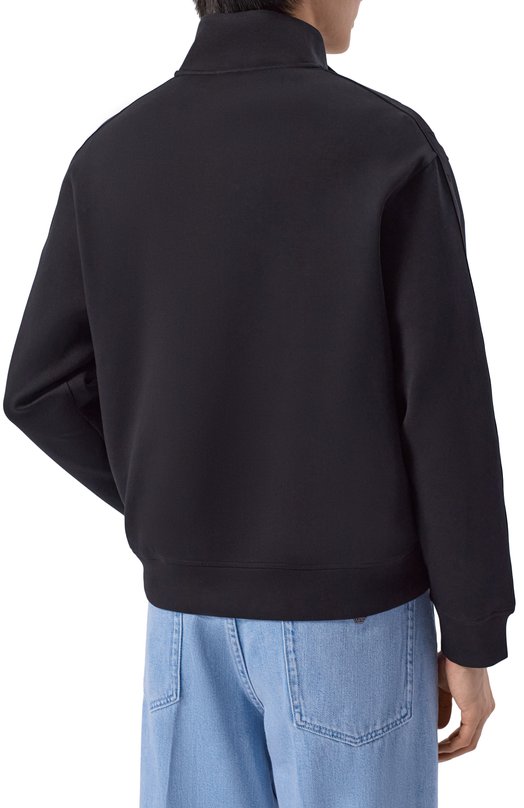 Хлопковая толстовка Emporio Armani EM005222/AF10013 Чёрный  EM005222/AF10013 Фото 4