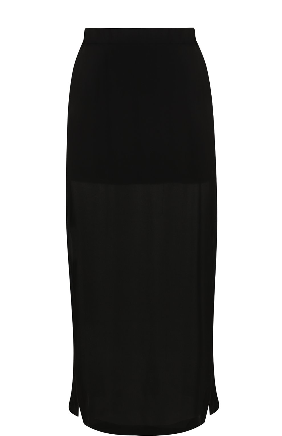 Однотонная шелковая юбка с разрезами ISABEL BENENATO, арт. WW74S18, фото 1