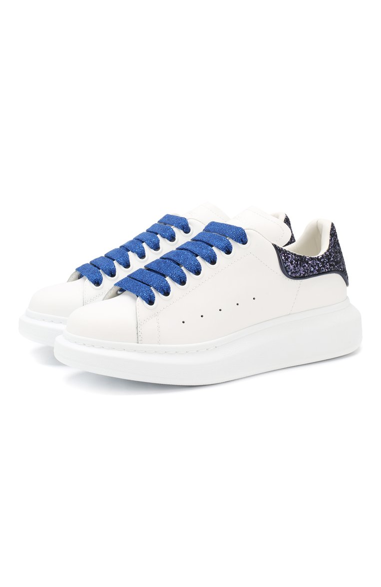 Кожаные кеды ALEXANDER MCQUEEN, арт. 558945/WHNBK, фото 1
