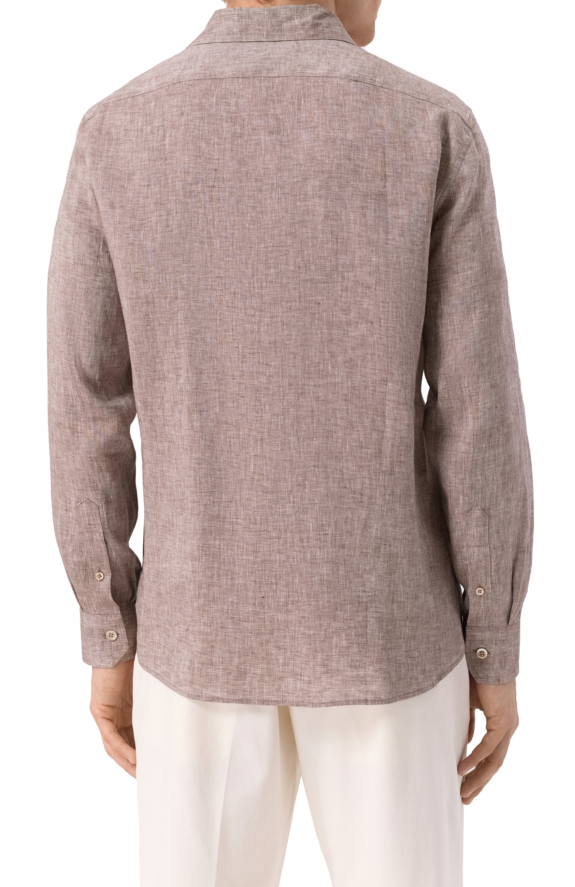 Льняная рубашка BRUNELLO CUCINELLI, арт. MM6840658, фото 4