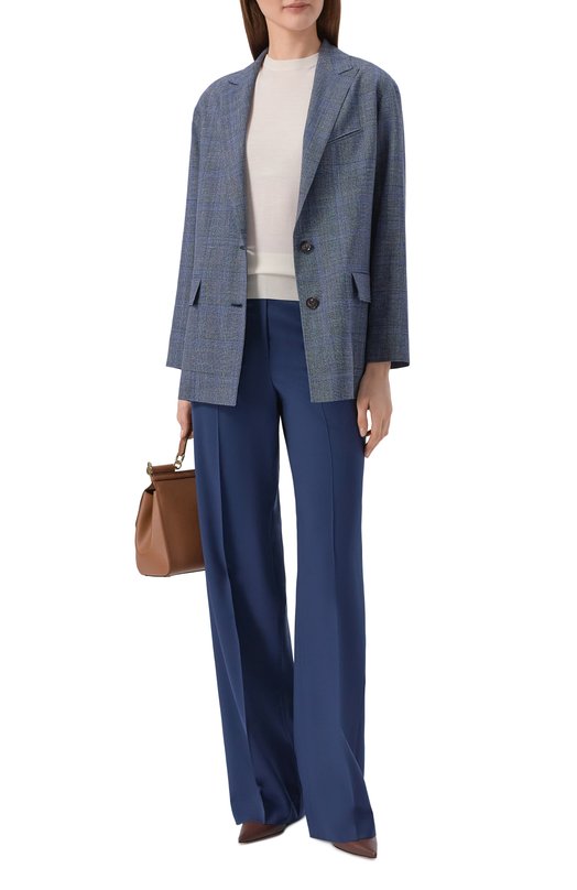 Жакет из шерсти и шелка Kiton D53502K0944G Синий  D53502K0944G Фото 2