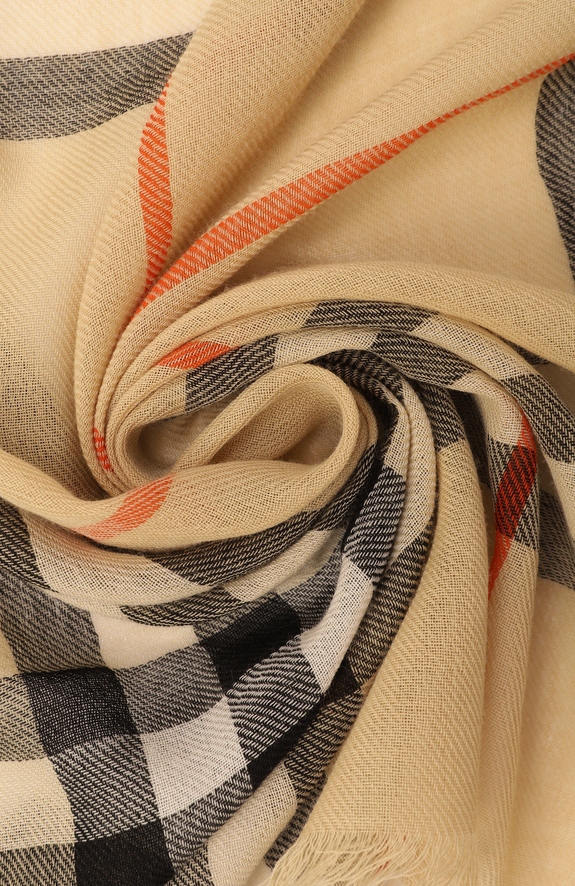 Шерстяной шарф BURBERRY бежевого цвета по цене 64700 руб., арт. 8085069, фото 4 Шерстяной шарф BURBERRY, арт. 8085069, фото 4