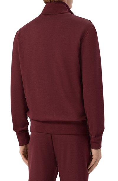 Толстовка из хлопка и шелка KITON бордового цвета по цене 326500 руб., арт. UMKZ032, фото 4 Толстовка из хлопка и шелка KITON, арт. UMKZ032, фото 4