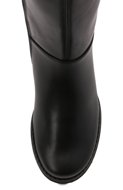 Кожаные сапоги IL GUFO черного цвета по цене 34200 руб., арт. G500/VITELL0 NAPPAC0L0RS/35-42, фото 4 Кожаные сапоги IL GUFO, арт. G500/VITELL0 NAPPAC0L0RS/35-42, фото 4