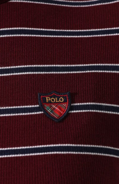Водолазка в полоску POLO RALPH LAUREN бордового цвета по цене 7795 руб., арт. 211765391, фото 5 Водолазка в полоску POLO RALPH LAUREN, арт. 211765391, фото 5