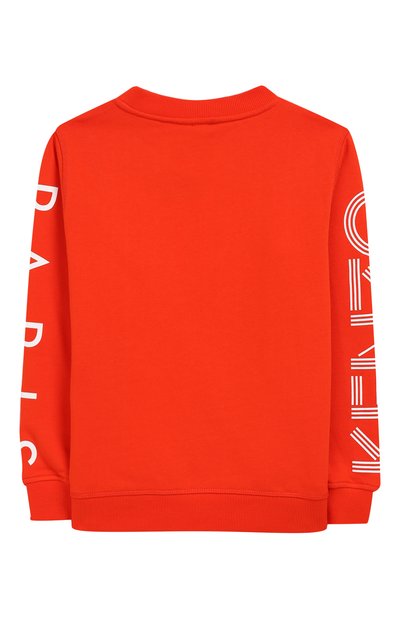 Хлопковый свитшот KENZO оранжевого цвета по цене 6765 руб., арт. KN15608/8A-12A, фото 2 Хлопковый свитшот KENZO, арт. KN15608/8A-12A, фото 2