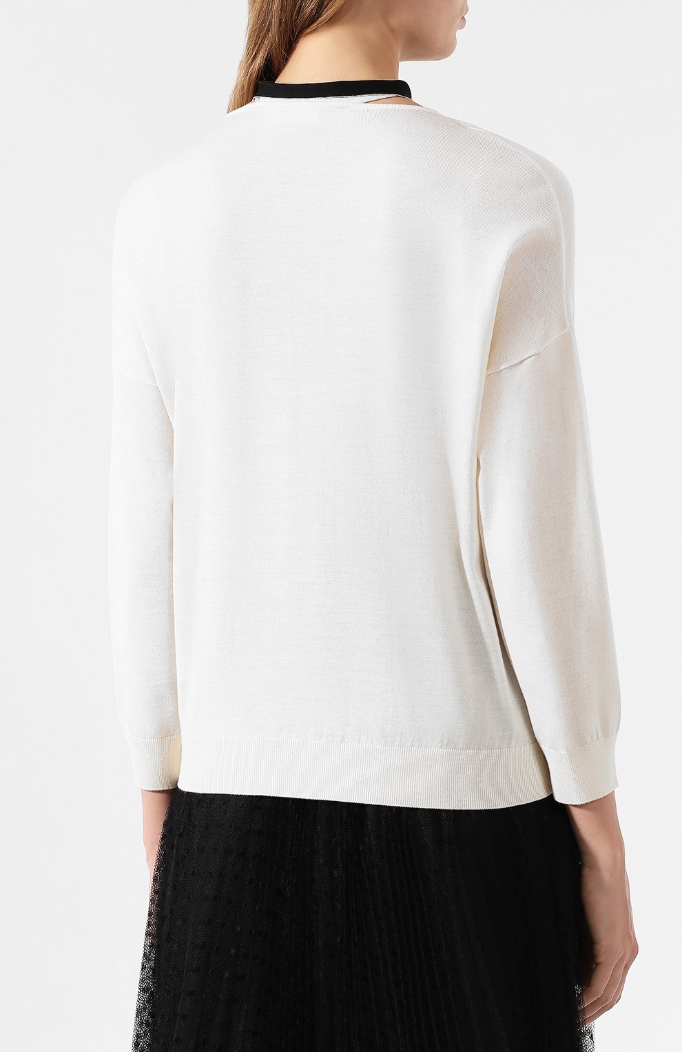 Пуловер из смеси шерсти и шелка REDVALENTINO, арт. SR3KCA80/4A7, фото 4