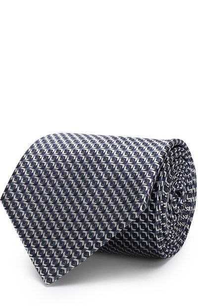 Мужской шелковый галстук с узором BRIONI, арт. 062I00/P7466