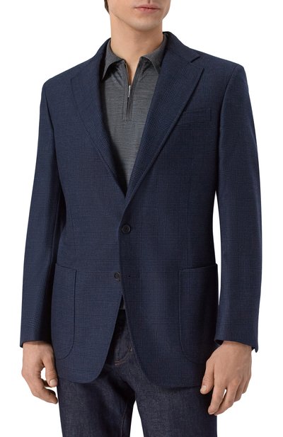 Шерстяной пиджак ZILLI, арт. P2T00AM020051089Q, фото 4