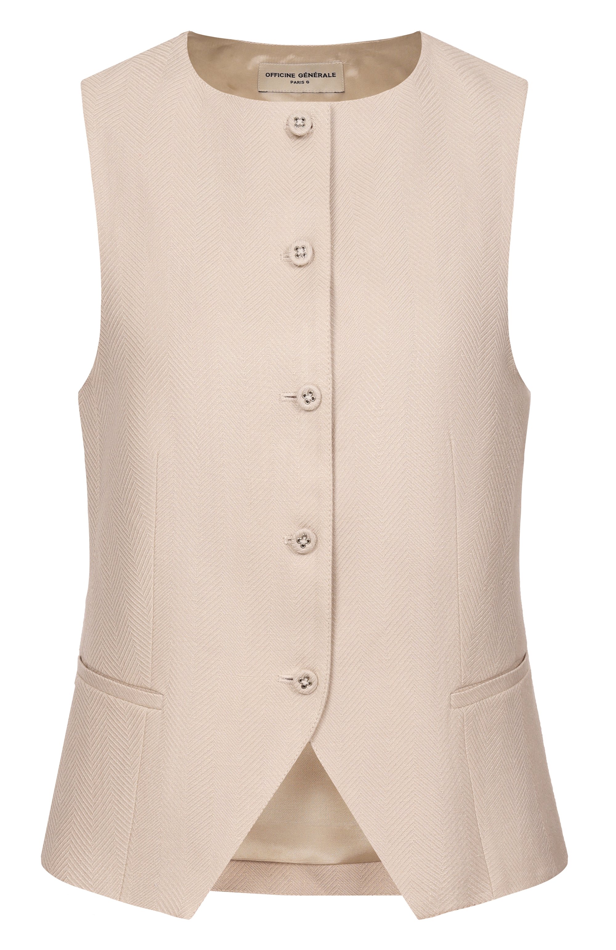 Льняной жилет OFFICINE GENERALE, арт. S26WTLG403, фото 1