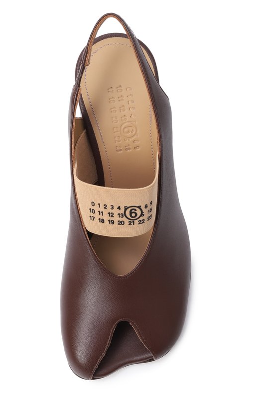 Кожаные туфли Anatomic MM6 S59WP0213/P3628 Коричневый  S59WP0213/P3628 Фото 6