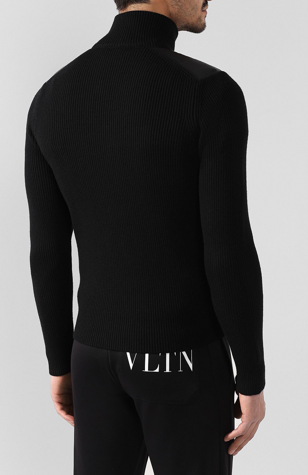 Комбинированный кардиган на молнии MONCLER, арт. D2-091-94166-00-9699Z, фото 4