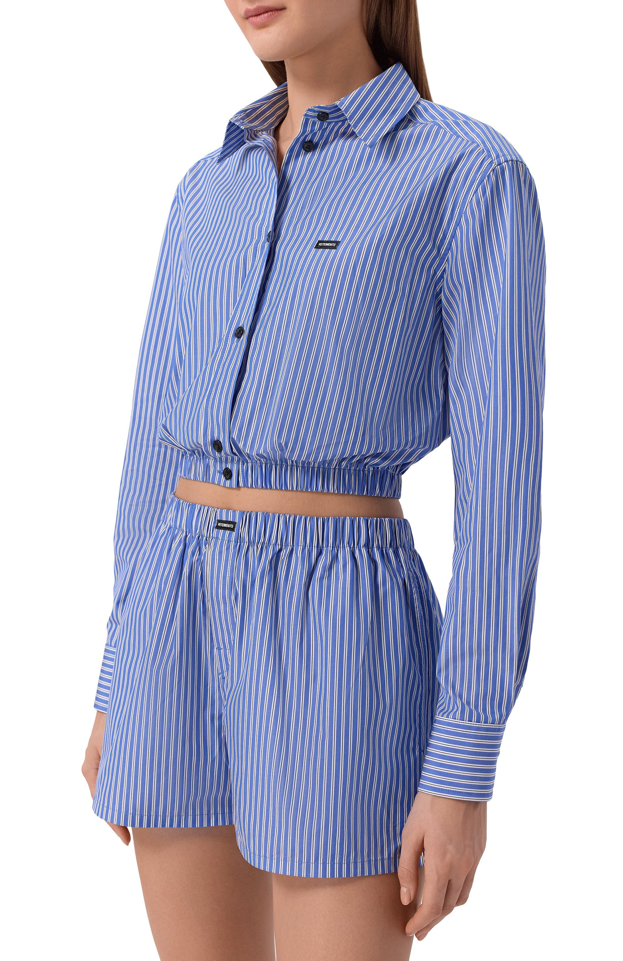Хлопковая рубашка VETEMENTS, арт. WE76SH383NS/26134 P0PLIN, фото 3
