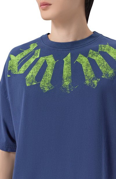 Хлопковая футболка PALM ANGELS, арт. PMAA10DS26JER002, фото 5